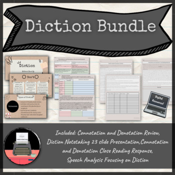 Preview of Diction Bundle