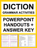 Diction & Irregular Spelling Activities, PPT & Key | Print