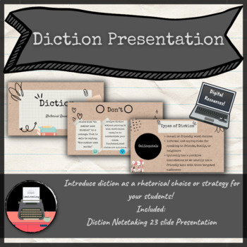 Preview of Diction Presentation
