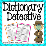Dictionary Detective (Differentiated Literacy Station Activity)