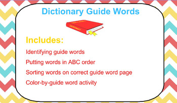 Preview of Dictionary Guide Words