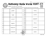 Dictionary Guide Words Hunt and Super Dictionary Skills Pr