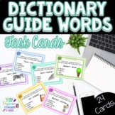 Dictionary Guide Words Task Cards Activity | Dictionary Skills