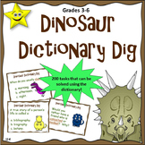 Dictionary Skills, 200 Task Cards Distance Learning