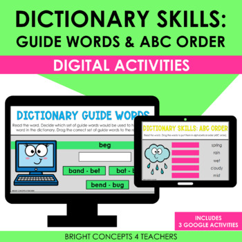 Preview of Dictionary Skills DIGITAL Activities