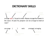 Dictionary Skills Anchor Chart