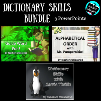 Preview of Dictionary Skills PowerPoint Bundle