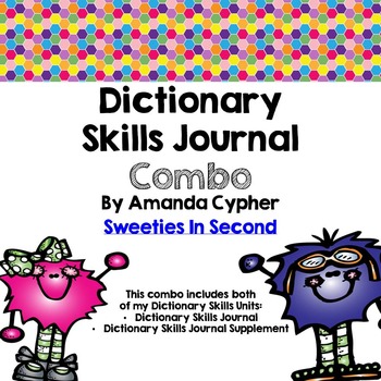 Preview of Dictionary Skills Journal and Supplement Combo