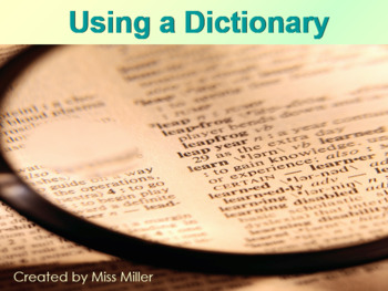 Preview of Dictionary Skills PowerPoint