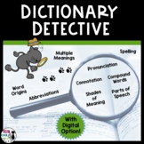 Advanced Dictionary Skills Scavenger Hunt - Printable or G