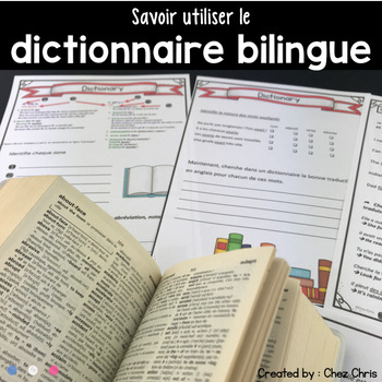 Preview of Dictionary Skills: Using a Bilingual Dictionary - le Dictionnaire Bilingue