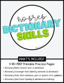 Dictionary Skills Worksheets ~ No-Prep Printables
