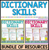 Dictionary Skills and Context Clues BUNDLE STAAR prep TEK 