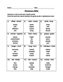 Dictionary skills~ using guide words and alphabetical order