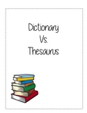 Dictionary vs. Thesaurus