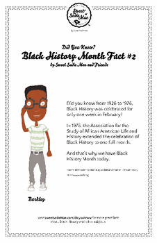 Preview of Did You Know, Black History Month Fact #2 Character Education Activity Resource