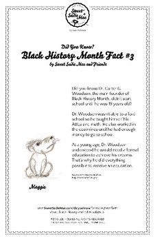 Preview of Did You Know, Black History Month Fact #3 Character Education Activity Resource