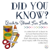 Did You Know? Fun Facts For Your Classroom {Back to School}