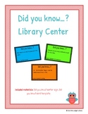 Did You Know...? Library Center
