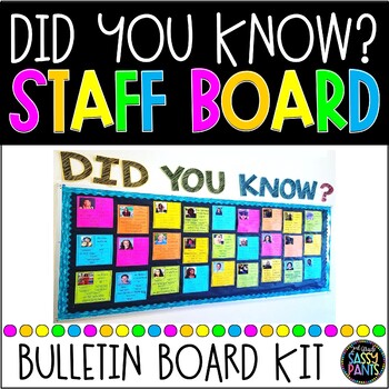 Preview of Did You Know Bulletin Board | Staff Bulletin Board | Community Building Board