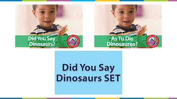 Preview of Did You Say Dinosaurs SET Gr. K-1