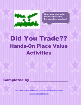 Preview of Did You Trade?  Adventures in Place Value