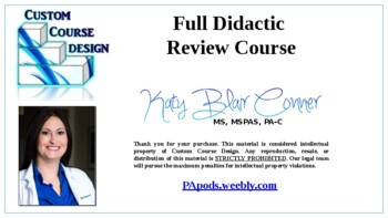 Preview of Didactic Full Review Bundle Slides, Videos, Tests, Matching Exercise