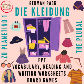 Preview of GERMAN THE CLOTHES: DIE KLEIDUNG. Pack (mit Wörtern aus Planetino 1)