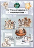 Die Weihnachtsgeschichte Zuordnung Leseaufgabe, Deutsch, German