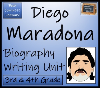 Preview of Diego Maradona Biography Writing Unit | 3rd Grade & 4th Grade