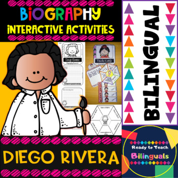 Preview of Diego Rivera - Interactive Activities - Hispanic Heritage Leader - Dual Language