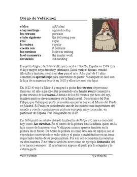 Preview of Diego de Velázquez Biografía: Biography / Las Meninas / El Prado Museum