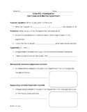 Diet Coke and Mentos Experiment Student Sheet