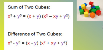 Preview of Difference and Sum of Two Cubes Made Easy!!!   KEEP IT, CHANGE IT, PLUS IT!!!