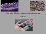 Difference between rocks and minerals Powerpoint