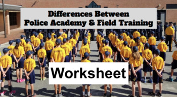Preview of Differences Between Police Academy and Field Training - Worksheet / Quiz