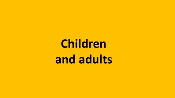 Preview of Children and adults