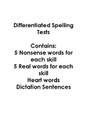 Differeniated Spelling Lists