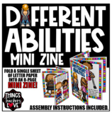 Different Abilities Mini Zines, Mini Books includes Color,