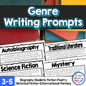 Preview of Different Genres of Text - Writing Prompts to Reinforce the Different Genres