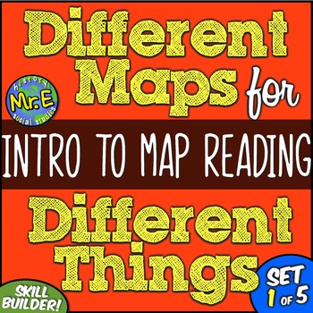 Preview of Introduction to Maps, Map Reading, Topography, and Geography Unit