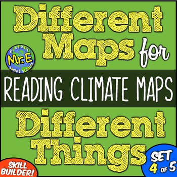 Preview of Climate Map Reading and Geography Set Unit Activities