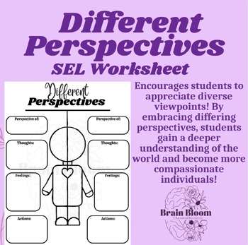 Preview of Different Perspectives Worksheet | SEL Lesson