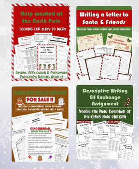 Preview of Different Types of HOLIDAY Writing BUNDLE