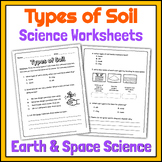 Different Types of Soil worksheet - science Activities for