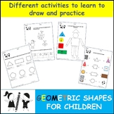 Different activities to learn to draw and practice geometr