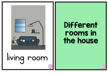 Different bedrooms in the house flash cards by Designing minds xx