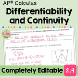 Differentiability and Continuity (Unit 2 Calculus)