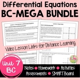 Differential Equations MEGA Bundle with Video Lessons (BC 