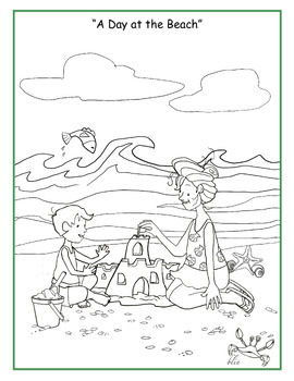 Preview of Differential Worksheet Bundle “A Day at the Beach” Mid-Level  2nd Grade TEKS